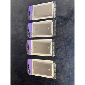 Set of 4 - Amerelle 163BBN Nickel Stamped Steel 1-Gang Blank Wallplate